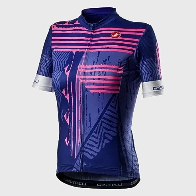 Afbeelding van Castelli Fietsshirt korte mouwen Dames Blauw ASTRATTA JERSEY LAPIS BLUE L