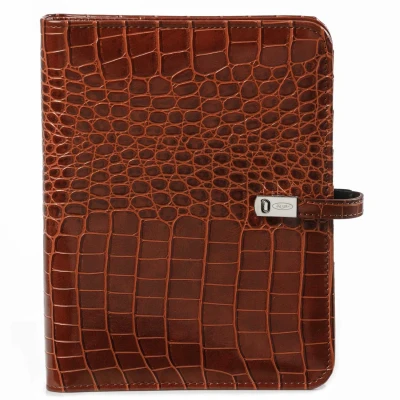 Afbeelding van Kalpa 1011 10 Hervulbare A5 6 Ringband Planner Organizer Croco Cognac 1 week per 2 paginas 2024 2025 2026
