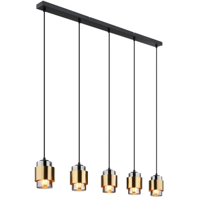 Afbeelding van Globo hanglamp Milley zwart metaal 15560 5H