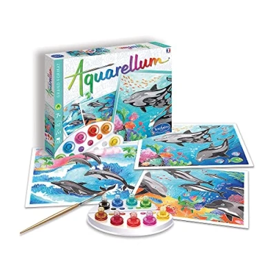 Image de Sentosphère Aquarellum &quot;Dauphins&quot;