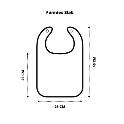 Afbeelding van Funnies By Van Asten Slabber Uni Wit
