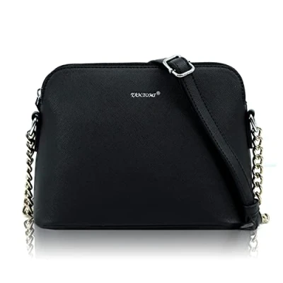 Afbeelding van TAN.TOMI Dames Kleine Schoudertas Crossbody Tas Telefoontasje Heuptasje voor Werk en Winkelen Zwart