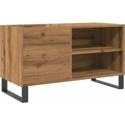 Afbeelding van vidaXL Platenkast 84,5x38x48 cm bewerkt hout artisanaal eikenkleur