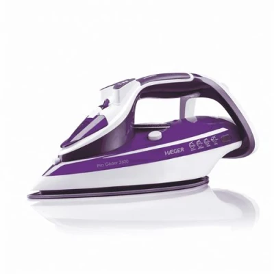 Image de Fer à Vapeur HAEGER Pro Glider 2600W Base en céramique Réservoir 320 ml