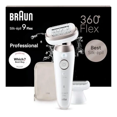 Afbeelding van Braun Silk·épil 9 Flex Epilator Voor Eenvoudig Ontharen 030 3D Wit/Rose Titan