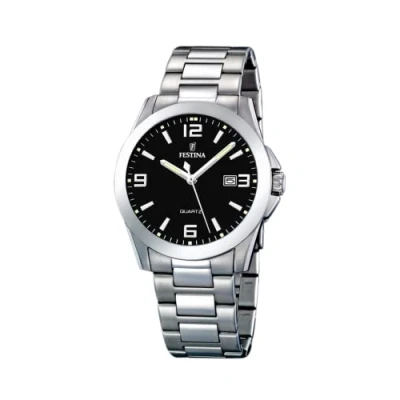Afbeelding van Festina Classic horloge heren Zwart diameter 40 mm roestvrij staal