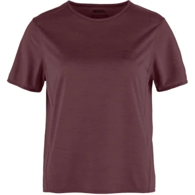 Afbeelding van Fjällräven Abisko Lite SS Shirt Dames Port L Rood Outdoor