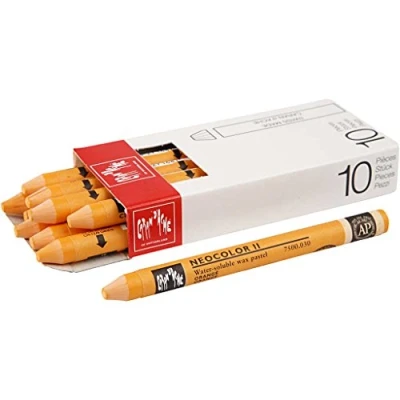 Afbeelding van Neocolor II, dikte 8 mm, l: 10 cm, stuks, orange (030)