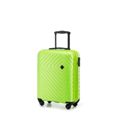 Afbeelding van Wittchen CUBE LINE Wheeled Suitcase Reistas, Dames, Maat: One Size, Green