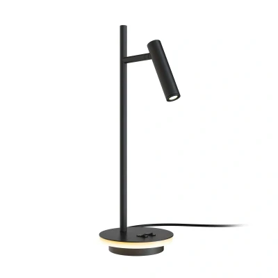 Afbeelding van Maytoni Estudo LED tafellamp, zwart Hoogte 45,5 cm metaal