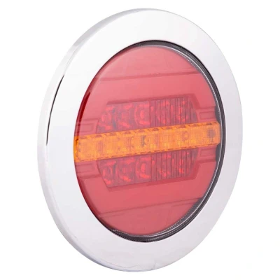 Afbeelding van Topgear Achterlicht Aanhangwagen Caravan 12 Volt &amp; 24 3 Functies 122 mm LED met Dynamisch 155
