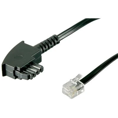 Image de Wentronic câble de raccordement tae fiche f vers western 10m noir goobay 50940