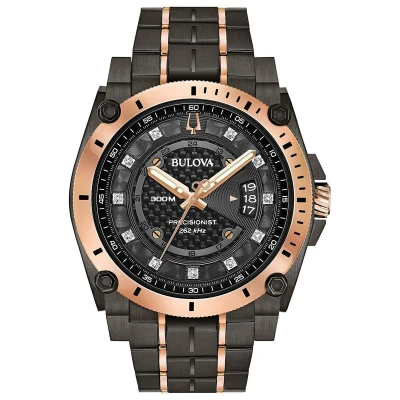 Afbeelding van Bulova Precisionist 98D149 Horloge Staal Grijs Ø 46 mm