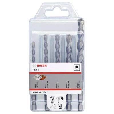 Afbeelding van Bosch Accessories HEX 5 2608841654 Beton spiraalboren set 4 mm, 6 8 10 mm stuk(s)
