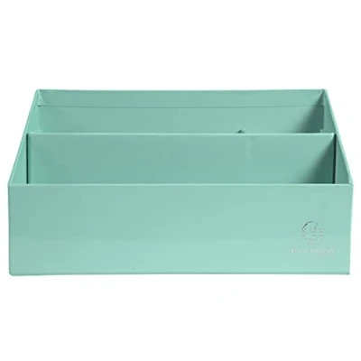 Afbeelding van Exacompta Ref. 67963D 1 verticale sorteerder/briefhouder met 3 vakken in aquarel karton Afmetingen 250x100x140 mm Geschikt voor enveloppen DIN DL en C6 formaat Kleur pastelgroen