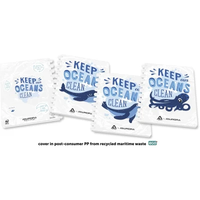 Afbeelding van Schrift Adoc Ocean Waste Plastics A4 144blz 90gr ruit 4x8mm