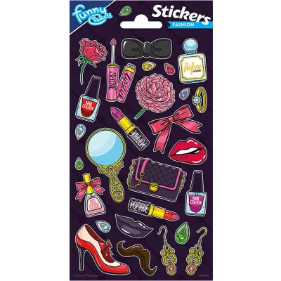 Afbeelding van Funny Products Stickervel Fashion Meisjes Papier 27 Stuks