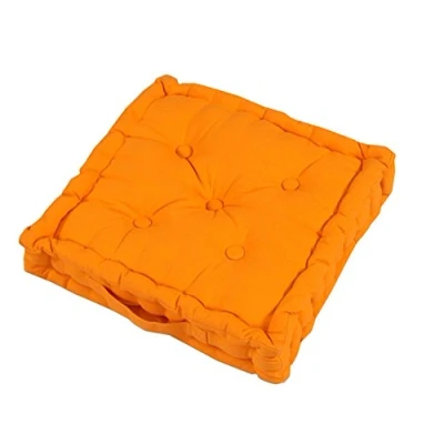 Afbeelding van Homescapes zitkussen effen oranje 50 x cm