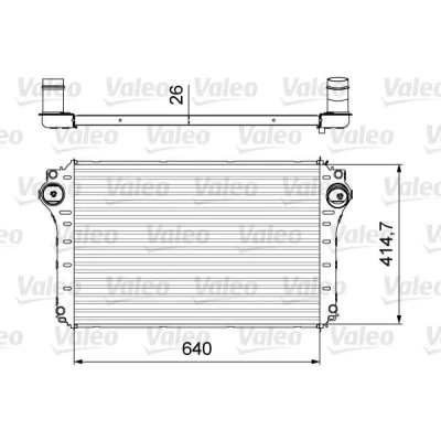 Afbeelding van VALEO 818568 Intercooler Zonder klep voor uitlaatgasrecirculatieregeling