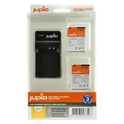 Afbeelding van Jupio Kit met 2x Battery EN EL12 + USB Single Charger