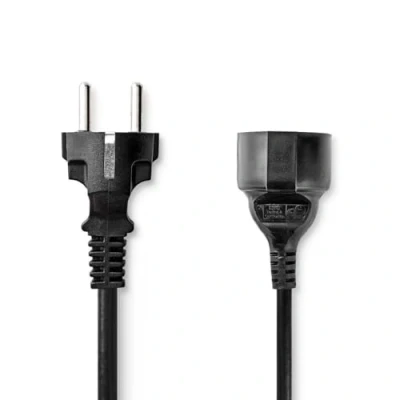 Afbeelding van Nedis Stroomkabel CEGB10200BK50 Zwart Black / 5.00 m