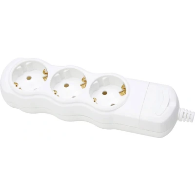 Afbeelding van Kopp tafelcontactdoos 3 voudig 45gr RA wit zonder snoer
