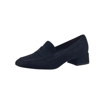 Afbeelding van Tamaris Instappers, Dames, Maat: 37, Navy Veloursleer