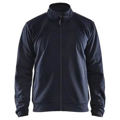 Image de Sweat zippé marine foncé/noir