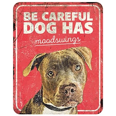 Afbeelding van D&amp;d Home Waakbord Hond Waarschuwingsbord Stafford En 25x20x0,3cm Rood 1st