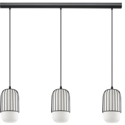 Afbeelding van EGLO Muleges Hanglamp E27 96 cm Zwart/Wit