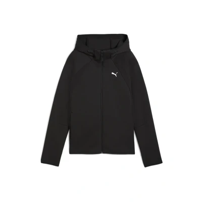 Afbeelding van Evostripe hoodie met rits voor Dames, Zwart, Maat XS PUMA