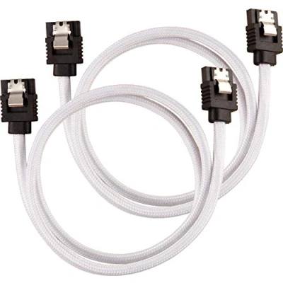 Afbeelding van Corsair CC 8900253 SATA kabel 0,6 m Zwart, Wit