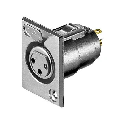 Afbeelding van Goobay Microfoon ingebouwde aansluiting, XLR aansluiting 3 pin, Audio aansluitingen, Zilver