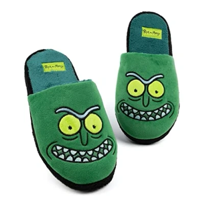 Afbeelding van Rick AND MORTY Pantoffels voor heren Pickle Green Sliders Anime karakter Serie Merchandise, Groen