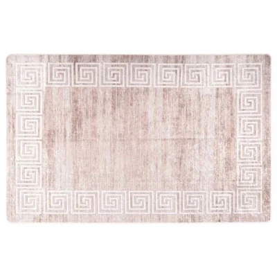 Afbeelding van Vloerkleed wasbaar anti slip 80x150 cm beige