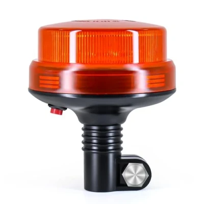 Afbeelding van antom Oranje led zwaailicht, 12 V 24 V, geel, led, waarschuwing en 7 verlichtingsmodi voor vorkheftruck, golftractor, UTV autobus..