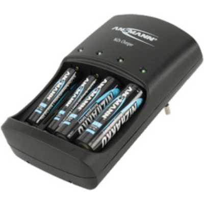 Afbeelding van Ansmann snellader voor NiZn 1.6 volt batterij 900mWh en 2500mWh