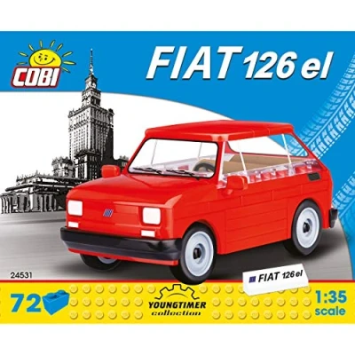 Afbeelding van Cobi Youngtimer Bouwpakket Fiat 126el 1:35 Rood 71 delig 24531