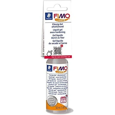 Image de Gel pâte polymère liquide 50 ml argenté FIMO