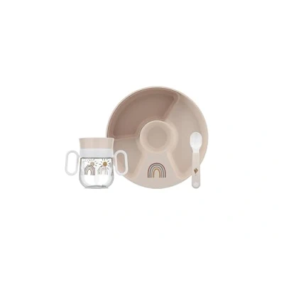 Afbeelding van Mepal Mio babyservies set 3 delig Kraamcadeau Kinderservies Sunshine &amp; Rainbow