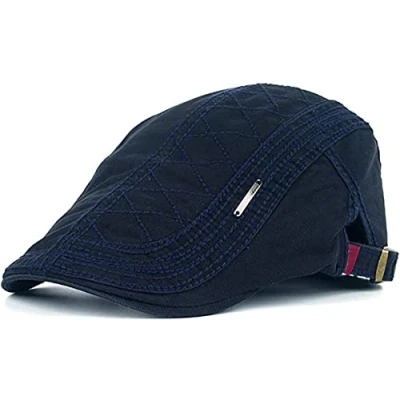Afbeelding van Kuyou Newsboy Gatsby platte sportpet, Navy Blauw