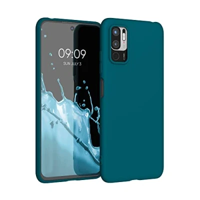Afbeelding van kwmobile telefoonhoesje geschikt voor Xiaomi Redmi Note 10 5G Hoesje smartphone Back cover in Caribisch blauw