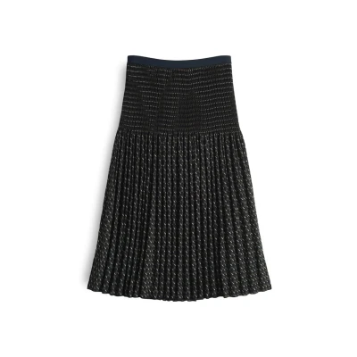 Afbeelding van Opus Plooirok, Dames, Maat: 34, Coal blue