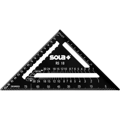 Afbeelding van Sola, professionele Metrische winkelhaak 18cm RS18
