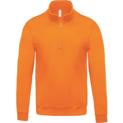 Afbeelding van Kariban Sweater met ritskraag K478 orange