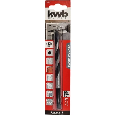 Afbeelding van kwb 050720 Chroom Molybdeen staal Beton spiraalboor 12 mm Gezamenlijke lengte 150 Zeskant 1 stuk(s)