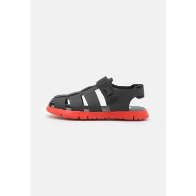 Afbeelding van Camper Oruga Unisex Sandalen voor kinderen, Maat: 25, Black Leer en textiel