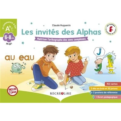 Image de Les invites des alphas jeu sur l&#039;orthographe sons complexes cp ce1
