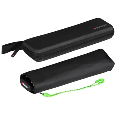 Afbeelding van Knirps Ultra US.050 Slim Manual Zakparaplu Ultralicht en plat Stormbestendig Winddicht 21 cm, Neon Zwart