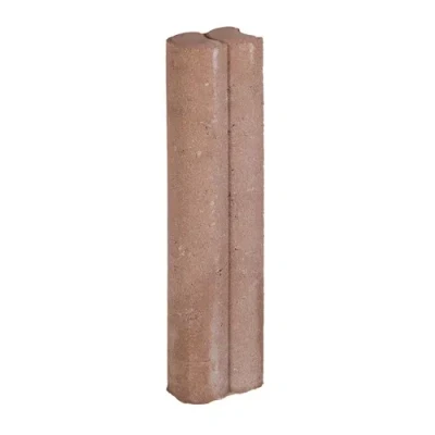 Afbeelding van 25 stuks! Duo palissaden bruin 6x8.3x40 cm Gardenlux